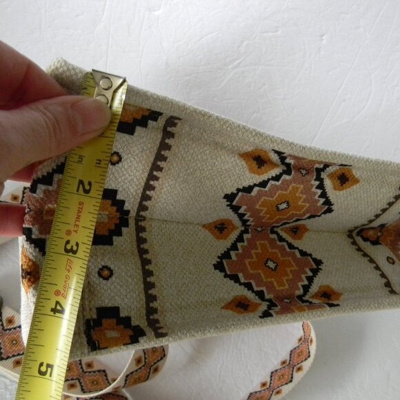 EUC Wrangler Tote Crossbody Aztec Purse Coffee Brown Southwestern Bag COWGIRL - Picture 5 of 10